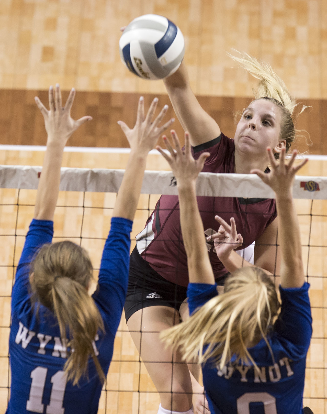D-2 state volleyball, BDS vs. Wynot, 11.8